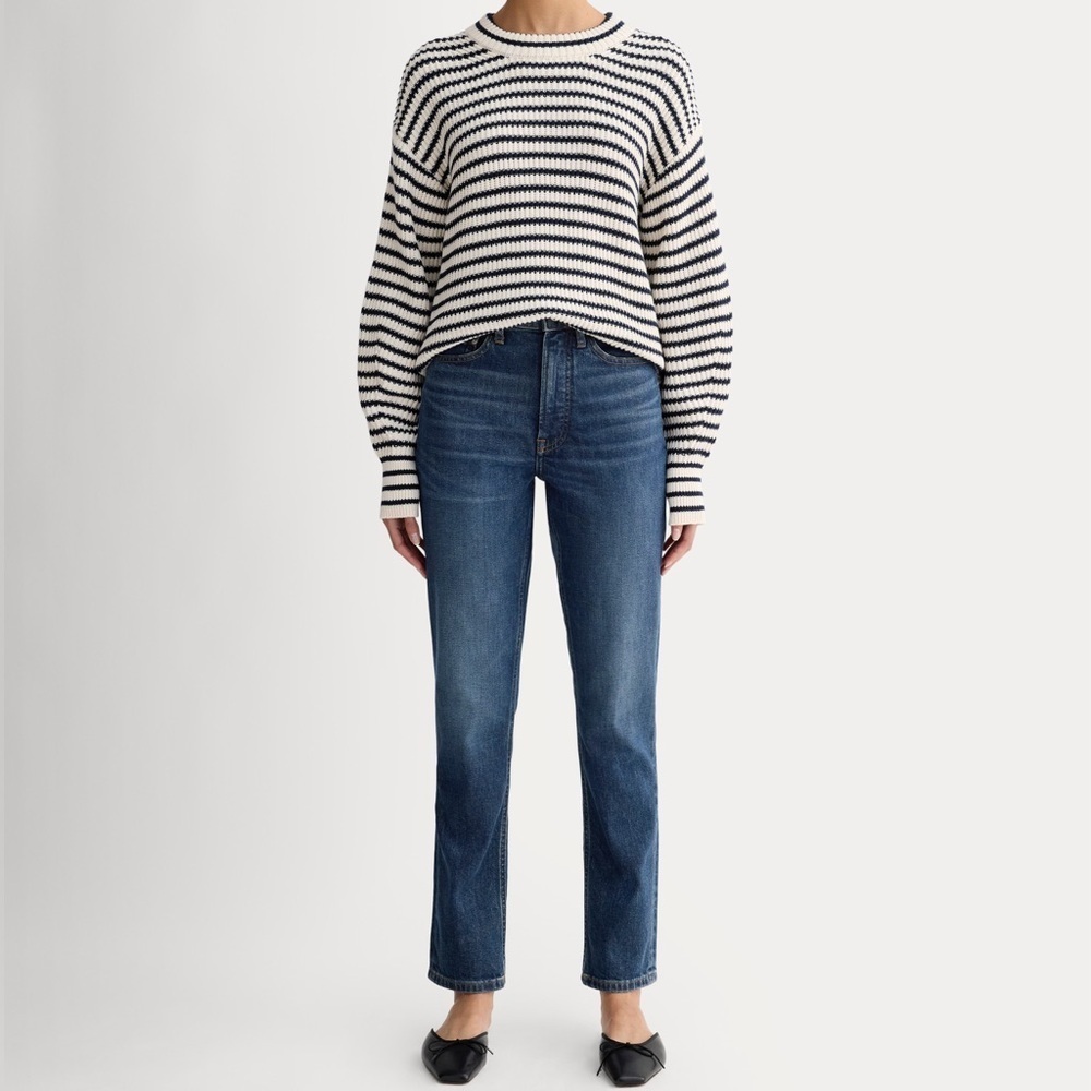 Everlane The Original Cheeky Blue Organic Cotton Denim Jeans Sz 29R